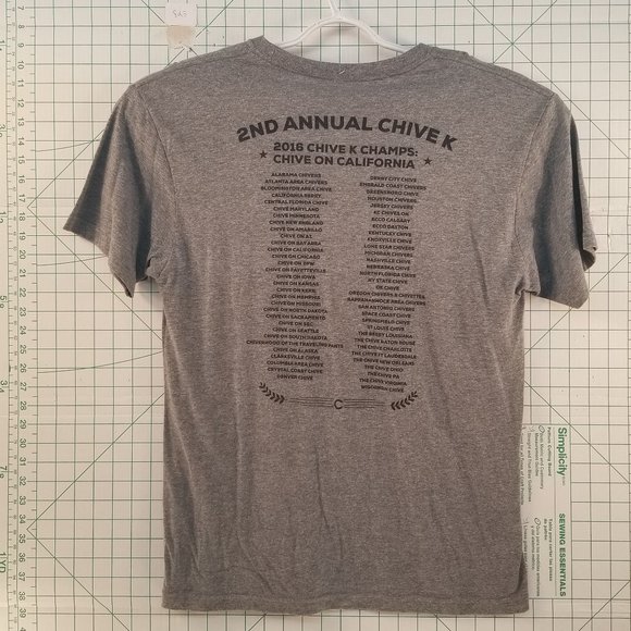Chive Nation Grey "ChiveK" Graphic Tee Large - Picture 2 of 9